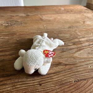 Ty Beanie Fleece The Lamb Sheep White Cream Soft Plush Toy rare retired